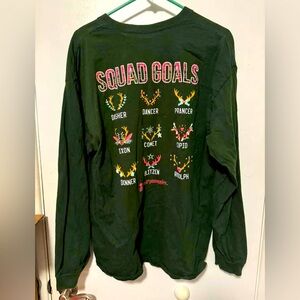 Christmas long sleeve woman shirt size XL